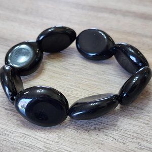 Black Acrylic Bracelet